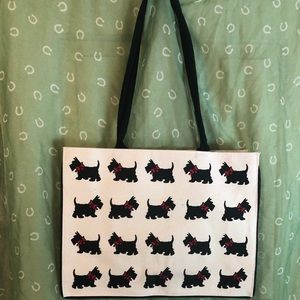 Adorable Scottie Dog Canvas Tote